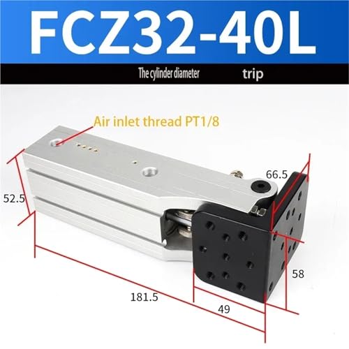 1 stück Pneumatische seite pose scharnier drehen zylinder Manipulator zubehör FCZ20-20ZB DHRC32-30LB DHRC40-40L(FCZ32-40L) von QLYUEUI