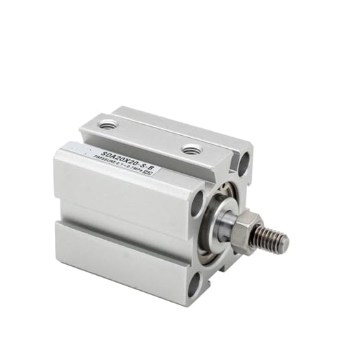 1 stück SDA20-B luft pneumatische zylinder doppeltwirkend kompaktzylinder Bohrung 20 mm hub 5-100mm außengewinde SDA20X30-BS(SDA20X65-B) von QLYUEUI