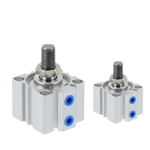 1 stück SDA40-B luft pneumatische zylinder SDA40X30-BS doppeltwirkend kompaktzylinder Bohrung 40mm hub 5-100mm außengewinde(SDA40X85-B,Nill) von QLYUEUI