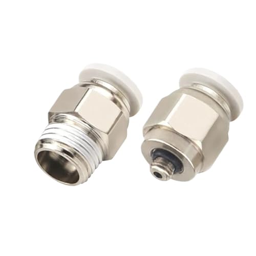 10 STÜCKE PC4-01/PC4-02/PC6-02/PC8-01_Weiß Rohrverbinder Schnellstecker Gerade One-Touch-Armaturen Pneumatische Armatur(PC8-01-White) von QLYUEUI