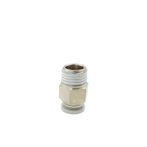 10 Stücke PC M5 M6 1/8 1/4 3/8 1/2 Rohr Pneumatische Push-In-Anschluss Kupplung Air Männlich Gerade Fitting Kunststoff Stecker(PC4 02 4mm R1-4) von QLYUEUI