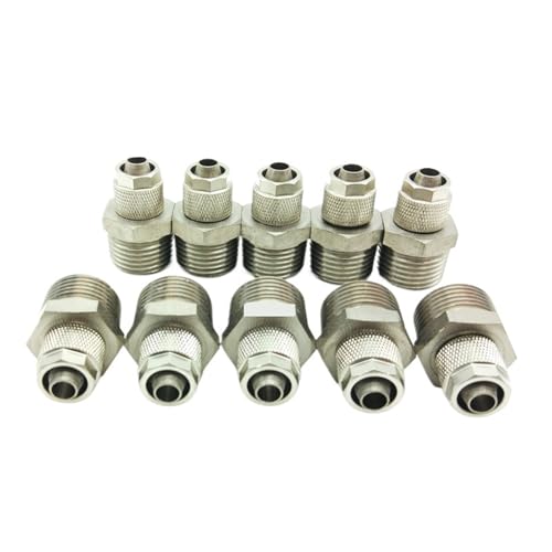 10 Teile/los BC Messing push auf gerade fitting Air Pneumatische fitting niedrigeren druck rohr rohr fitting(BC 12 02 12mm R1-4) von QLYUEUI