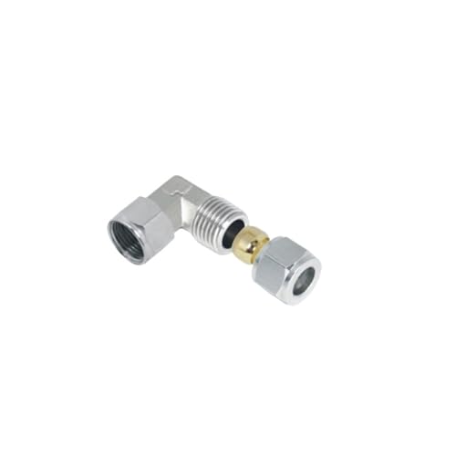 10 Teile/los KLF 1/8 1/4 3/8 1/2 Pneumatische Ellenbogen Messing LOK Fitting Rc Weibliche Gewinde Rohr Air Fitting(KLF8-04 8mm Rc1-2) von QLYUEUI