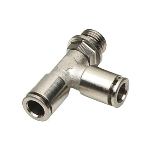 10 Teile/los MPST M5 1/8 1/4 3/8 1/2 Messing Armaturen Männlichen Run T Pneumatische Fitting Rohr Air Fitting for PU PA Automatisierung(MPST6 01 6mm R1-8) von QLYUEUI