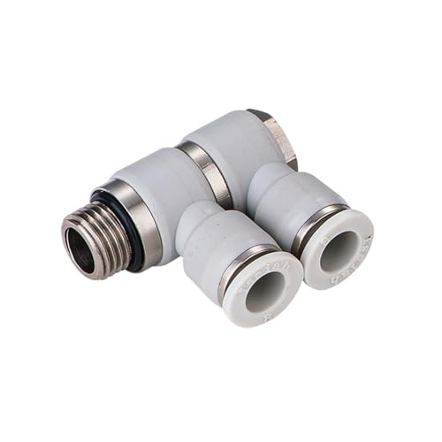10 Teile/los PHT 2 1/2 Universal 360 Swivel Luftschlauchanschluss Pneumatische Doppelbanjo-Armaturen Drehen Fitting(PHT2-10-04 10mm 1-2,NPT Connect Us) von QLYUEUI