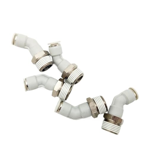 10 Teile/los PL45 C Elbow Air Fitting Pneumatische Kunststoff air Push In Armaturen niederdruck Automatisierung pneumatische teile(PL-45-6-02 6mm 1-4) von QLYUEUI
