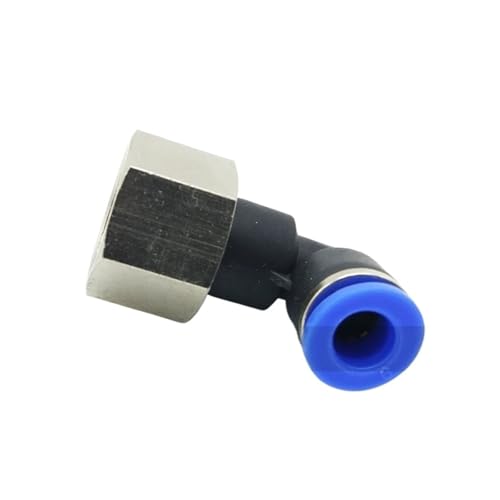 10 Teile/los PLF M5 1/8 1/4 3/8 1/2 Air Pneumatische Push In Kunststoff Weibliche Ellenbogen Fitting Anschluss R/M Gewinde 0-1,0 Mpa(PLF6 04 4mm 1-2,R Thread) von QLYUEUI
