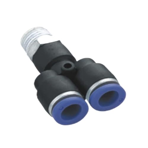 10 Teile/los PWT Männlichen Y-stecker Kunststoff Air Fitting M5 1/8 1/4 3/8 1/2 for Pneumatische PU PA Rohr(PWT4 M5 4mm M5,R Thread) von QLYUEUI
