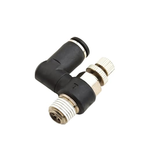 10 Teile/los SS06 Pneumatische Luftgeschwindigkeit Drossel Flow Control Ventil 1/8 1/4 3/8 1/2 Drehen Armaturen(SS6-04 6mm 1-2,G Thread) von QLYUEUI