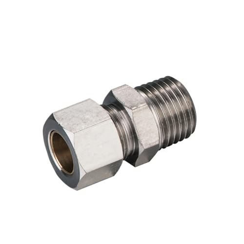 10 teile/los KC 1/8 1/4 3/8 1/2 Anschluss Pneumatische Kompression Messing Fitting R Gewinde Pneumatische Teile Rohr Air Fitting(KC8-03 8mm R3-8) von QLYUEUI