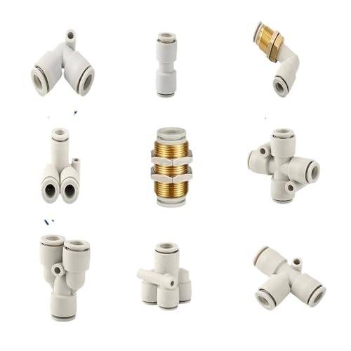 10PCS Armaturen KQ2L KQ2H KQ2U KQ2T KQ2LU One-touch Quick Schlauch Anschluss Pneumatische Komponenten Schlauch Fitting(WHITE,04-00) von QLYUEUI