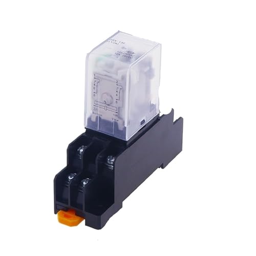 1Set AC/DC 6V 12V 24V 36V 48V 110V 220V 380V Spule Power Relais LY2NJ DPDT 8 Pin HH62P JQX-13F Mit Sockel Basis(AC,110V) von QLYUEUI