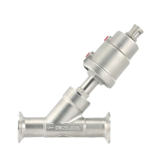 1pc DN20 Pneumatische Schnell-installieren Winkel Ventil 16bar 304 Edelstahl SteelAngle Ventil PTFE Abdichtung(Normally Open,Double Acting) von QLYUEUI