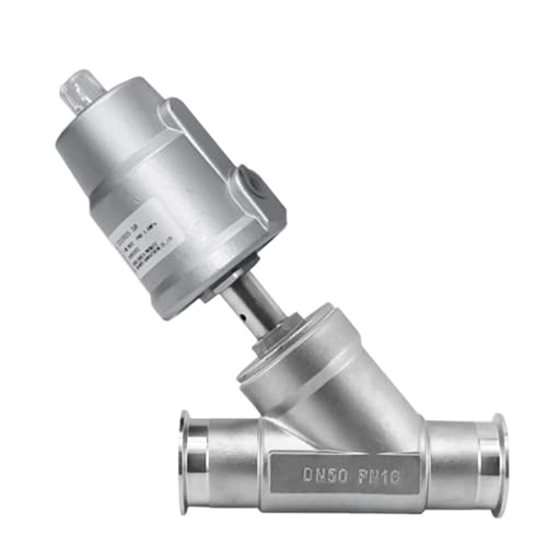 1pc DN50 Edelstahl Pneumatische Schnell-installieren Winkel Ventil Normal Geschlossen Ventil PTFE Abdichtung(Normally Open,Single Acting) von QLYUEUI