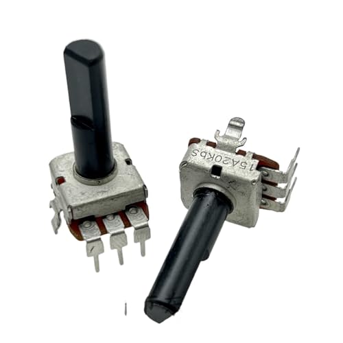 2 PCS 12 quadratische Einzelpotentiometer mit Halterung A20K Schaftlänge 23mm 2 PCS 12 quadratische Einzelpotentiometer mit Halterung A20K Schaftlänge 23mm von QLYUEUI