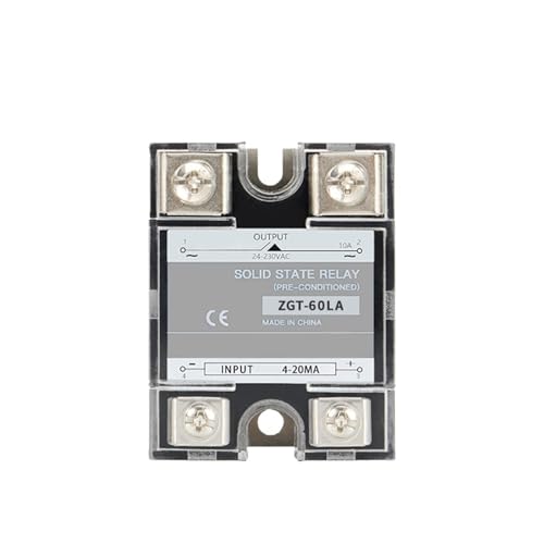 40A 60A LA Einphasiger linearer Proportionalregler Eingang 0-10 V oder 4-20 mA Spannungsregler Halbleiterrelais(60LA 4-20mA) von QLYUEUI