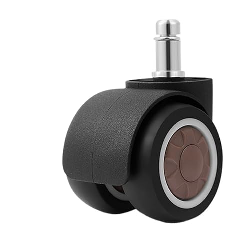 5 STÜCKE Weiche Gummi 2 "Universal Stumm Rad Bürostuhl Caster Ersatz Swivel Gummi Caster Möbel Rad(Red) von QLYUEUI