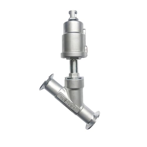 DN15 DN20 DN25 Edelstahl Pneumatische Schnell-installieren Winkel Ventil Normalerweise Geschlossen Ventil PTFE Dichtung(DN20,NORMALLY CLOSED_DOUBLE ACTING) von QLYUEUI