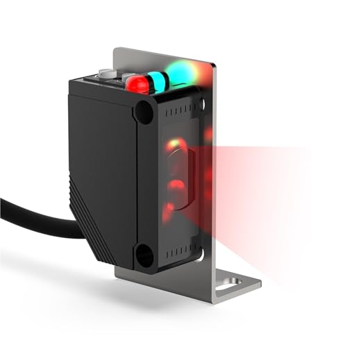 Diffuser Schalter Sensor E3Z Quadratischer Infrarot-Fotozellensensor 10-30VDC NPN PNP 3-drahtiger Erfassungsabstand 30CM(10CM PNP NONC) von QLYUEUI