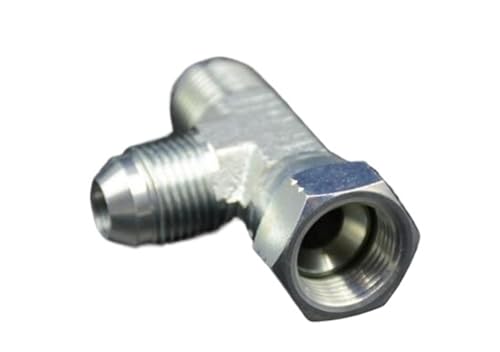 Hydraulikadapter mit 74-Grad-Konus männlich/JIC-Messingrohrverschraubung mit 74-Grad-Innengewinde (CJ)(CJ 12) von QLYUEUI