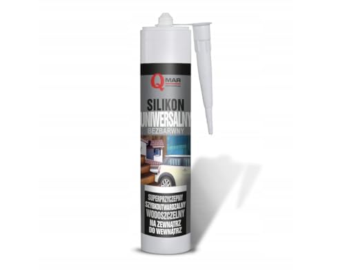 Transparentes Universalsilikon 300 ml QMAR – Universelles Bausilikon Schnellhärtend UV- und Witterungsbeständig von QMAR