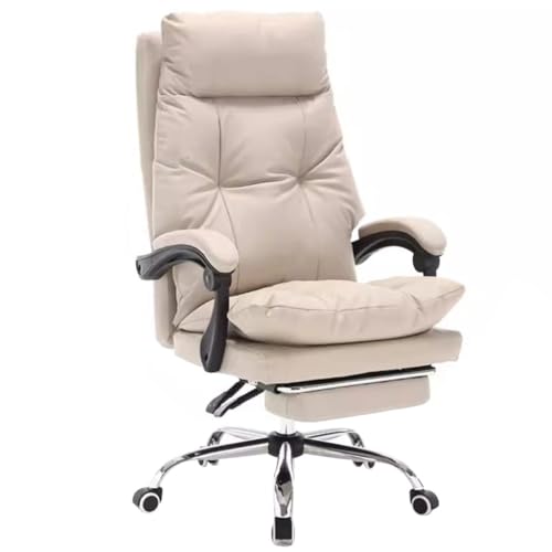 Chefsessel Bequemer Bürostuhl Mit Liegefunktion, Robuster Managerstuhl Aus Rindsleder Der Ersten Schicht, Ergonomisch Geformter Bürodrehstuhl, Tragkraft: 130 Kg (Color : Schwarz, S : 73 * 115-121cm) Chefsessel Bequemer Bürostuhl Mit Liegefunktion, Robuster Managerstuhl Aus Rindsleder Der Ersten Schicht, Ergonomisch Geformter Bürodrehstuhl, Tragkraft: 130 Kg (Color : Schwarz, S : 73 * 115-121cm) von QMBHOZ