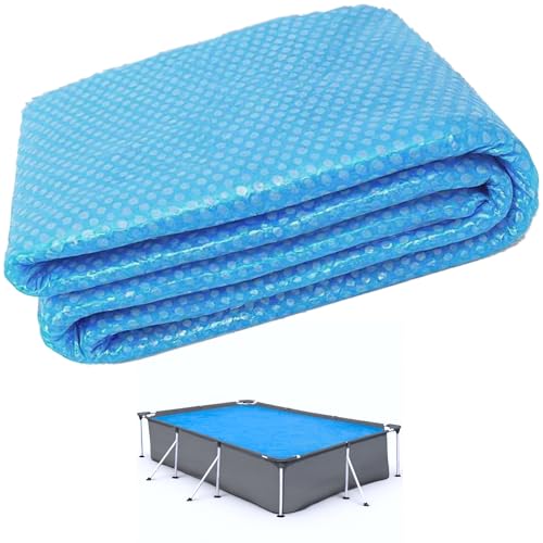 QMBasic Pool Solarabdeckplane Rechteckig 292 x 200 cm Solarfolie Solarplane Wärmeplane Solarheizung Abdeckplane Poolheizung von QMBasic