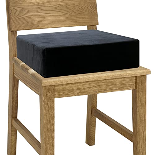 QMBasic SITZERHÖHUNG 40 x 40 x 10 cm | Orthopädisches Sitzkissen mit Schaumkern | Samtbezug | Aufstehkissen Aufstehhilfe Soft Weich Dick Hoch von QMBasic