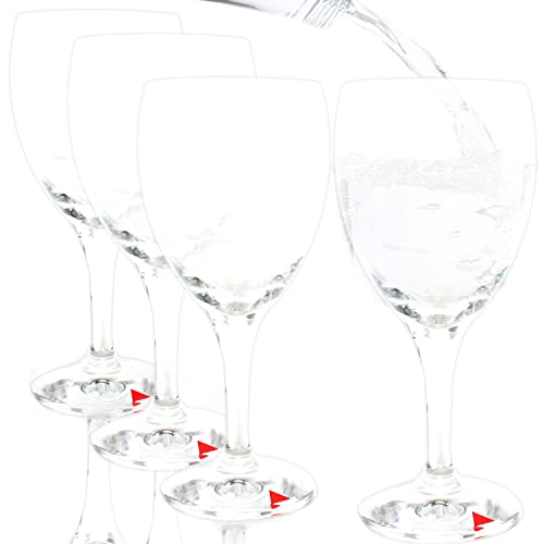 QMBasic Wasserglas Set - 4x GLAS für APOLLINARIS Wasser Rastal Flöte | Selter Gastro Trink- Gläser 250475 von QMBasic