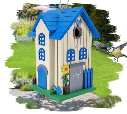 VOGELHAUS Home zum HÄNGEN | Vogelfutterhaus Wildvogel Futterhaus wetterfestes Vogelhäuschen Vogelfutter- Spender von QMBasic