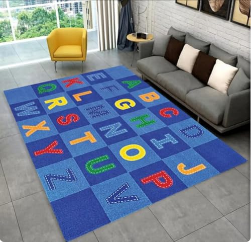 QMETOS ABC Cartoon Alphabet Teppich Krabbeln Spielzimmer Früherziehungs Für Wohnzimmer Schlafzimmer rutschfeste Matte 80X120Cm QMETOS ABC Cartoon Alphabet Teppich Krabbeln Spielzimmer Früherziehungs Für Wohnzimmer Schlafzimmer rutschfeste Matte 80X120Cm von QMETOS