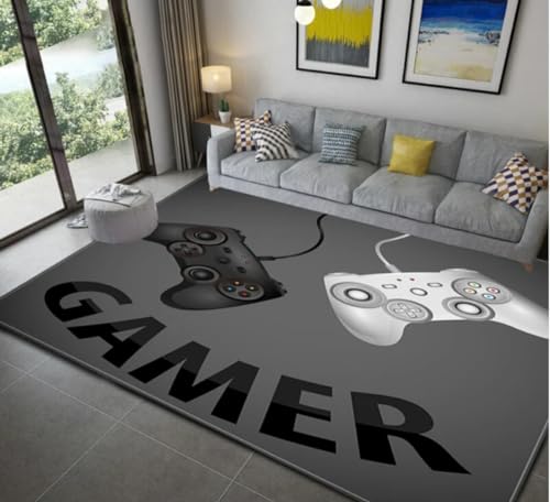 QMETOS Game-Controller-Teppich Rutschfestes Badezimmer Küchenteppich Flur Fußmatte Teppich Für Wohnkultur Wohnzimmer Schlafzimmer Matte 160X230Cm von QMETOS
