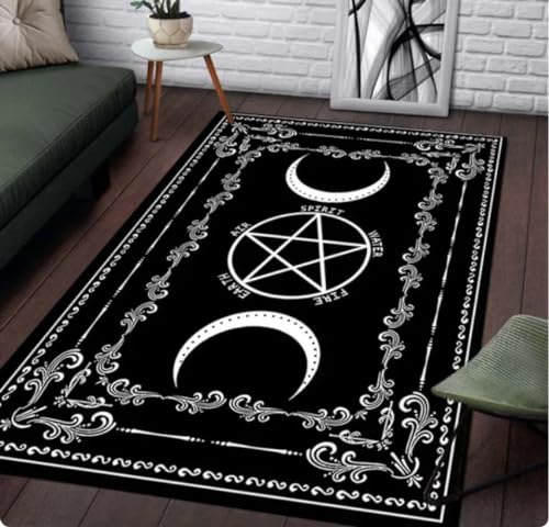 QMETOS Hexe Sonne Mond Pentagramm Altar Teppich Für Wohnzimmer Gothic Sofa Tisch Bereich Teppiche Anti-Rutsch Fußmatte Badezimmer Fußmatte 80X120Cm QMETOS Hexe Sonne Mond Pentagramm Altar Teppich Für Wohnzimmer Gothic Sofa Tisch Bereich Teppiche Anti-Rutsch Fußmatte Badezimmer Fußmatte 80X120Cm von QMETOS