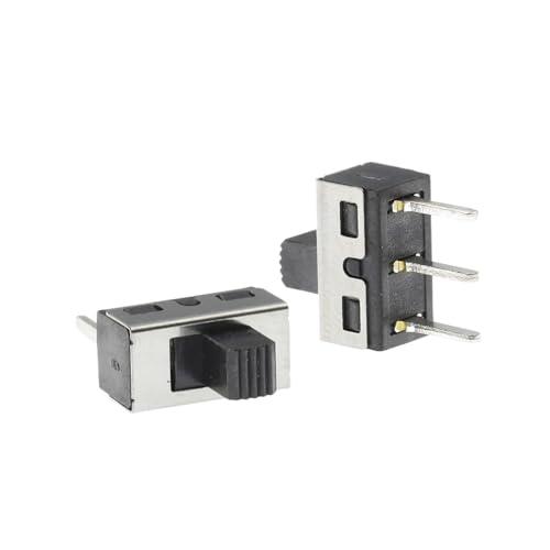 100PCS SS12D10 SS12D11 Toggle Switch 3Pins Straight Feet 1P2T Handle High 5MM Spacing Of 4.7mm 3A 250V SS12D10G5 von QMIQXIWS