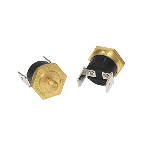 10PCS M4 60C Normal Closed 10A 250V Temperature Switch Screw Cap KSD301 von QMIQXIWS