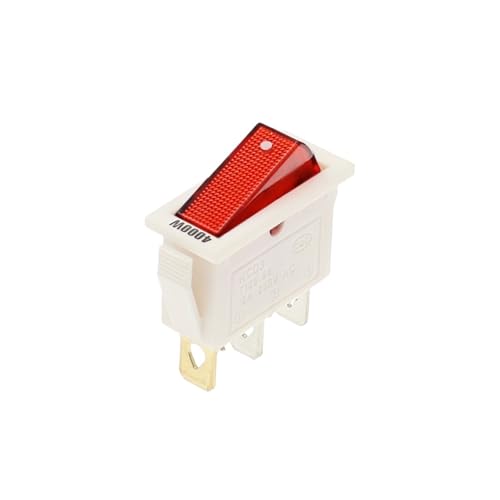 10PCS RED LIGHT 4000W KCD3 Rocker Switch Electrical equipment With Light Power Switch 2 Position 3Pins von QMIQXIWS