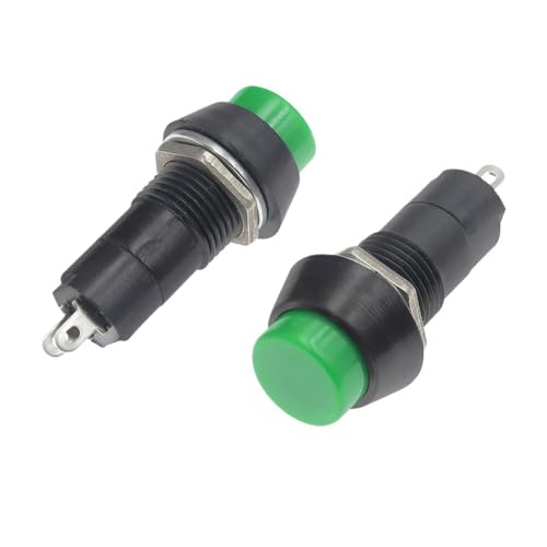 10PCS Self locking green PBS-11A 12mm Push Button Switch Latching Switchs 1A 250V AC 2PIN PBS-11B von QMIQXIWS