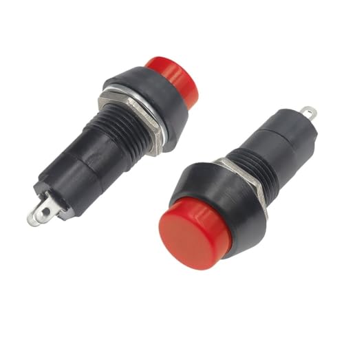 10PCS Self locking red PBS-11A 12mm Push Button Switch Latching Switchs 1A 250V AC 2PIN PBS-11B von QMIQXIWS