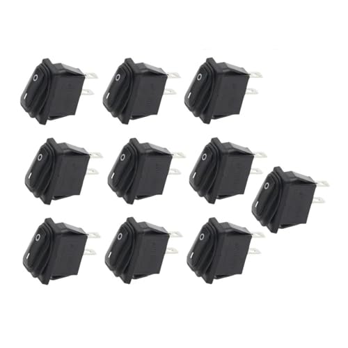 10pcs 2D2P-BLACK NO LIGHT KCD3 34x17.5mm Rocker Switch ON-OFF 2Pin 2Position,15A 250VAC/20A 125VAC von QMIQXIWS