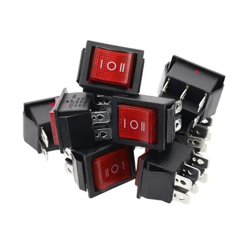 10pcs red Power Switchs Boat 3 Position 6Pin 31x25mm Button Latching with Lamp Light KCD4 16A 250VAC 10pcs red Power Switchs Boat 3 Position 6Pin 31x25mm Button Latching with Lamp Light KCD4 16A 250VAC von QMIQXIWS