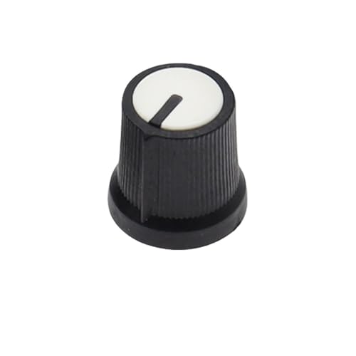 25PCS RED WH148 AG3 Potentiometer knob Cap AG3 knob for Diameter 6mm Plum Handle(WHITE) von QMIQXIWS