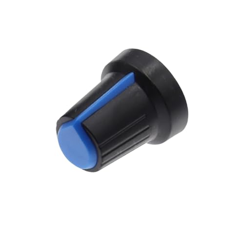 25PCS blue WH148 Potentiometer Knob Cap(copper core) 15X17mm 6mm Shaft Hole AG2 von QMIQXIWS