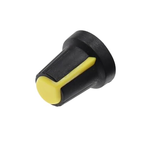 25PCS yellow WH148 Potentiometer Knob Cap(copper core) 15X17mm 6mm Shaft Hole AG2 von QMIQXIWS