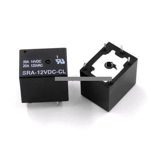 2Pcs 12V 20A DC Power Relay SRA-12VDC-CL 5Pin PCB Type Black Automobile relay 2Pcs 12V 20A DC Power Relay SRA-12VDC-CL 5Pin PCB Type Black Automobile relay von QMIQXIWS