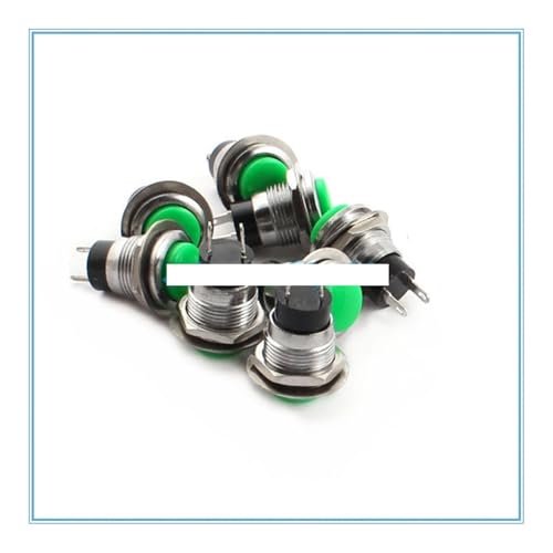 2pcs small button since the reset button switches 12mm doorbell button, Momentary Pushbutton Switch DS-318 Green 2pcs small button since the reset button switches 12mm doorbell button, Momentary Pushbutton Switch DS-318 Green von QMIQXIWS