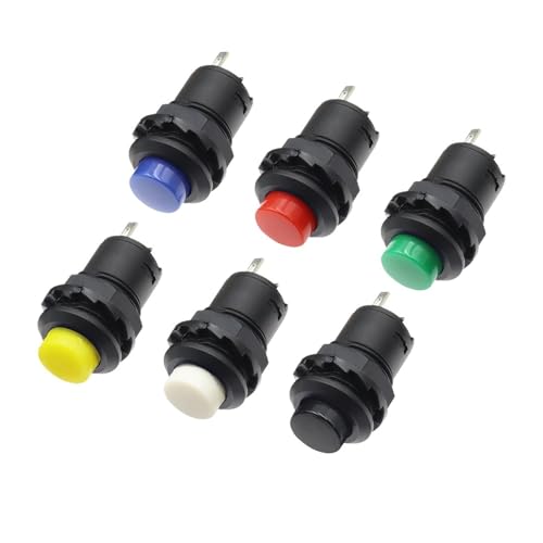 6PCS Momentary Pushbutton Switches DS228 DS428 12mm OFF- ON 3A /125VAC 1.5A/250VAC von QMIQXIWS