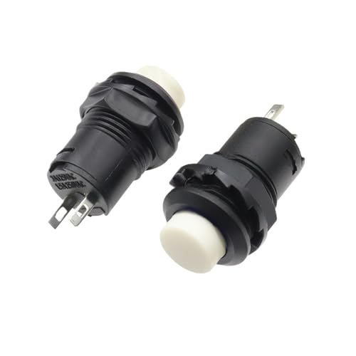 6PCS Momentary white Pushbutton Switches DS228 DS428 12mm OFF- ON 3A /125VAC 1.5A/250VAC von QMIQXIWS
