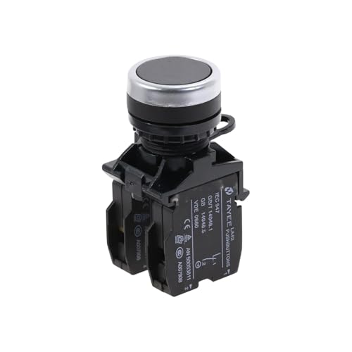 Black Self-reset Momentary Push Button Switch Type 1NO+1NC von QMIQXIWS