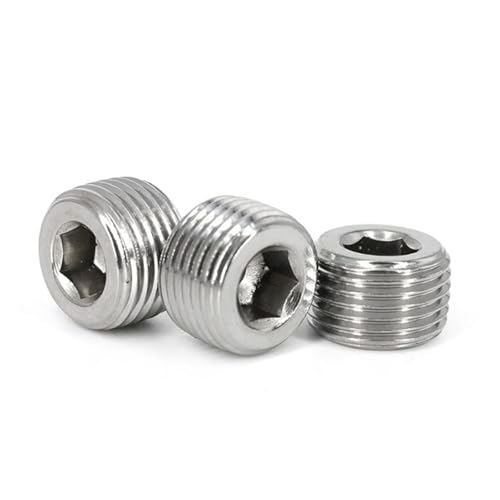 QMIQXIWS 1PC 316 Stainless Steel Hexagon Pipe 1/2" NPT Male Countersunk End Fitting Water Gas Oil QMIQXIWS 1PC 316 Stainless Steel Hexagon Pipe 1/2" NPT Male Countersunk End Fitting Water Gas Oil von QMIQXIWS