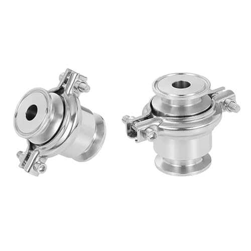 QMIQXIWS 1pc SS304 One-Way Valve Check Valve Tri Clamp Outer Diameter 25mm Ferrule 50.5mm von QMIQXIWS